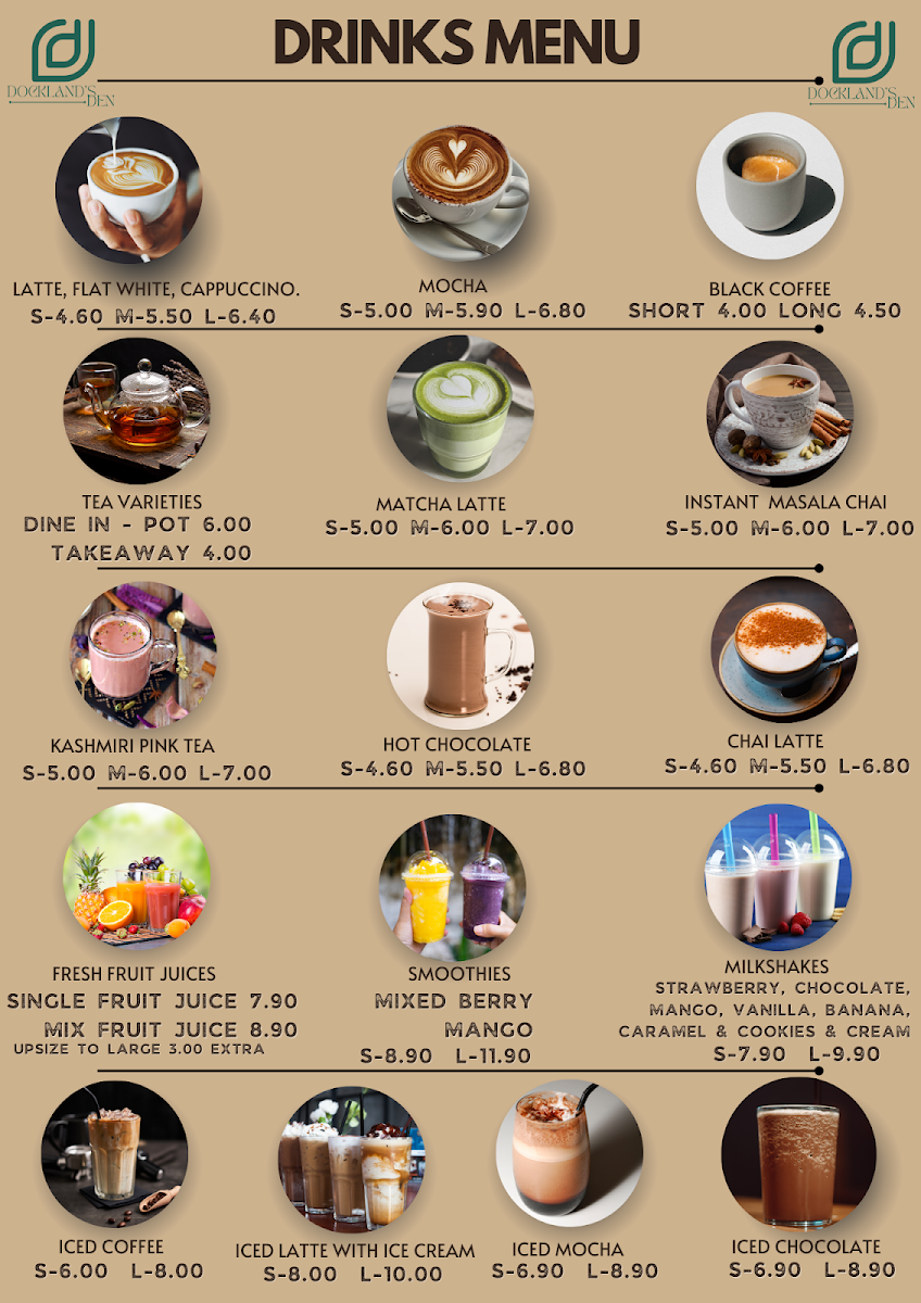 Docklands Den Menu - Image 2